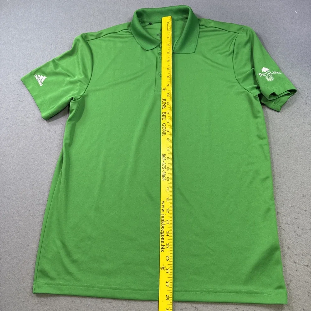 Adidas Golf Shirt Polo MENS MEDIUM Performance Logo PRIME GREEN